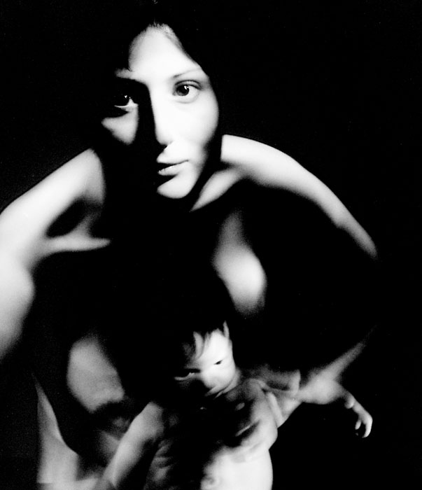 frau mit baby woman baby nackt naked