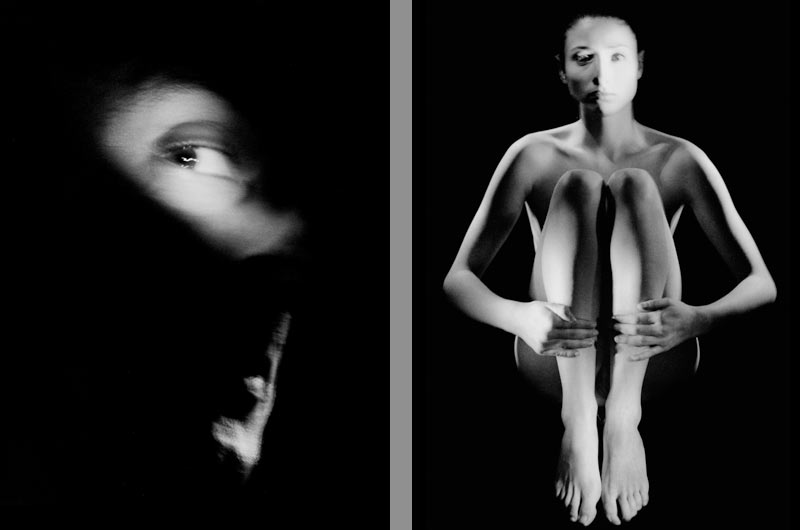 nackte Frau naked girl mann auge